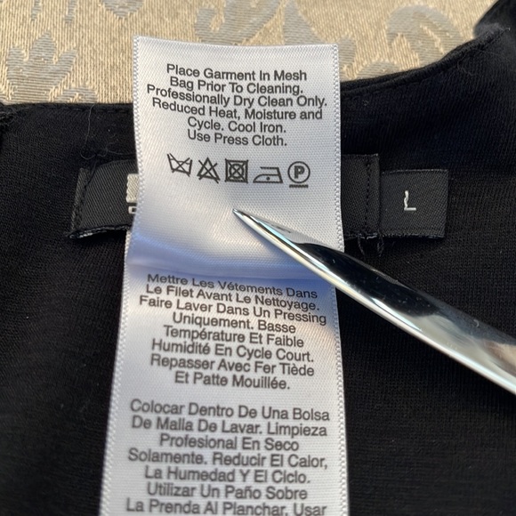 DKNY black knit midi dress - Picture 10 of 11